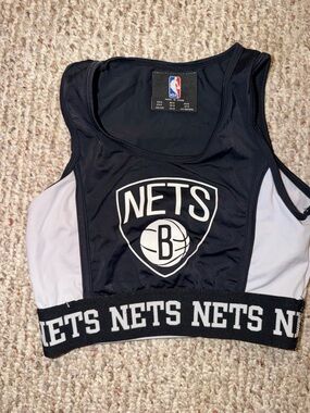 NBA Black Athletic Tank with Red & Blue Logo